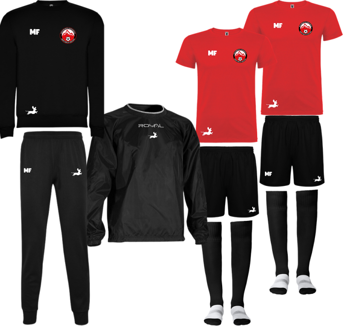 Kit da allenamento: capi del kit con logo MGDDV